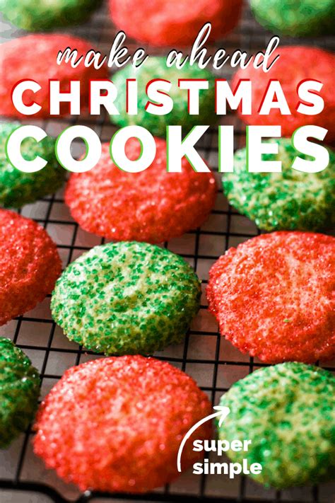 Sprinkle with sanding sugar, if. Make Ahead Christmas Cookies | Recipe | Cutout sugar cookies, Christmas cookies, Fall dessert ...