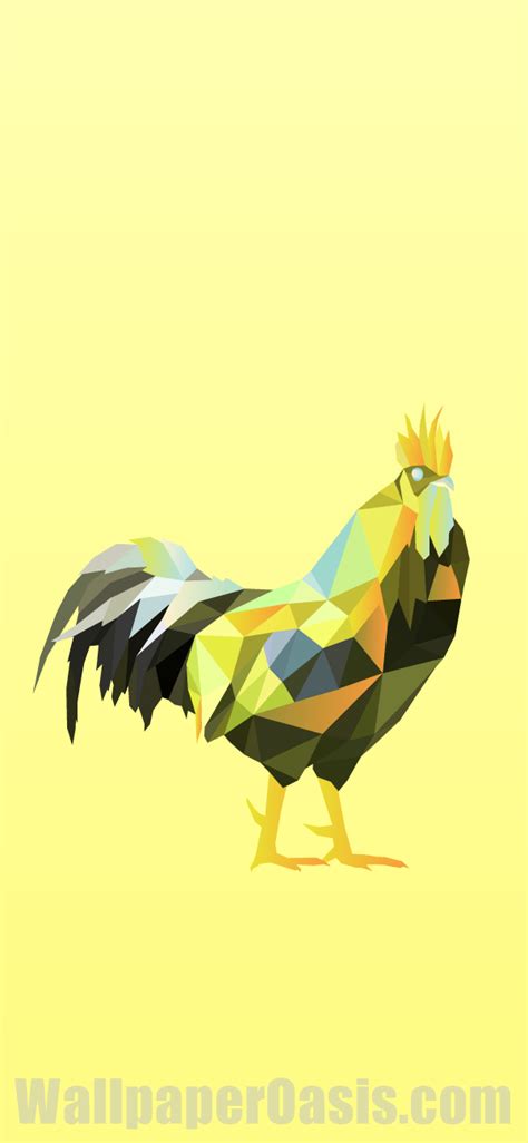 Maybe you would like to learn more about one of these? Free geometric chicken iPhone wallpaper. This design is ...