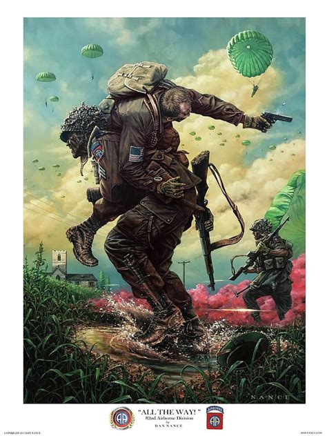 82nd Airborne Division Painting All The Way By Dan Nance Airborne