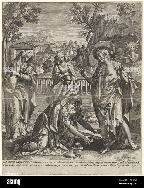 Christ Appears As A Gardener To Mary Magdalene In A Garden With A
