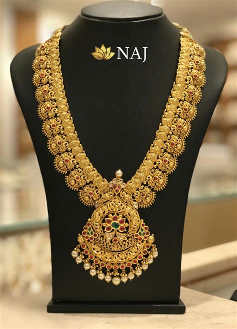21 Most Beautiful Traditional Gold Necklace And Haram Designs • South India Jewels