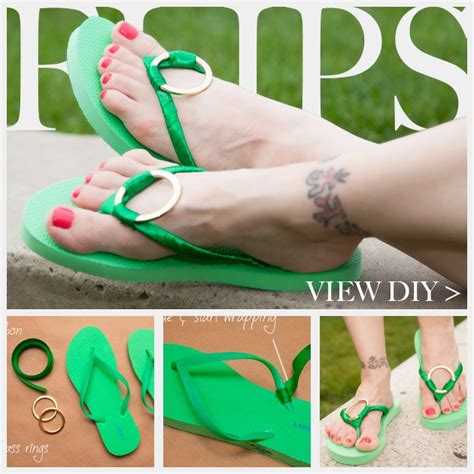10 Super Cool And Easy To Try Diy Flip Flops Ideas