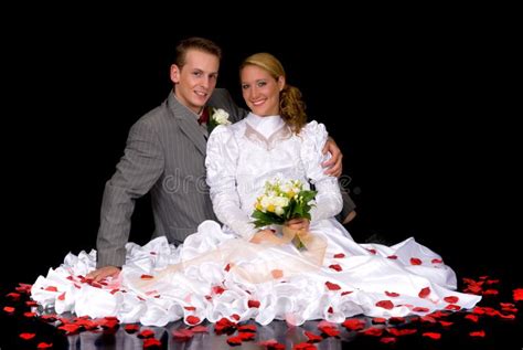 Newly Wed Couple Stock Image Image Of Handsome Bride 5349153