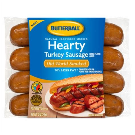 butterball® natural hardwood smoked hearty turkey sausage 12 oz harris teeter