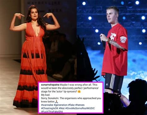 Sona Mohapatra Goes Off At Justin Bieber Takes A Dig At Sonakshi Sinha In A Series Of Social