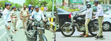 The Hitavada Traffic Cops Take Action Against Riders Of Modified