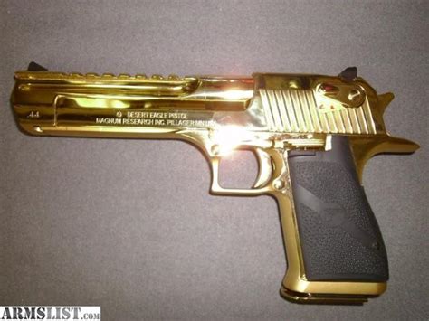 Armslist For Sale Magnum Research Desert Eagle 44 Magnum 24k Gold Nib