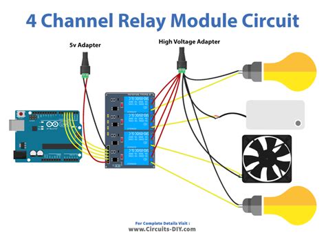 4 Channel Relay Module Arduino Tutorial