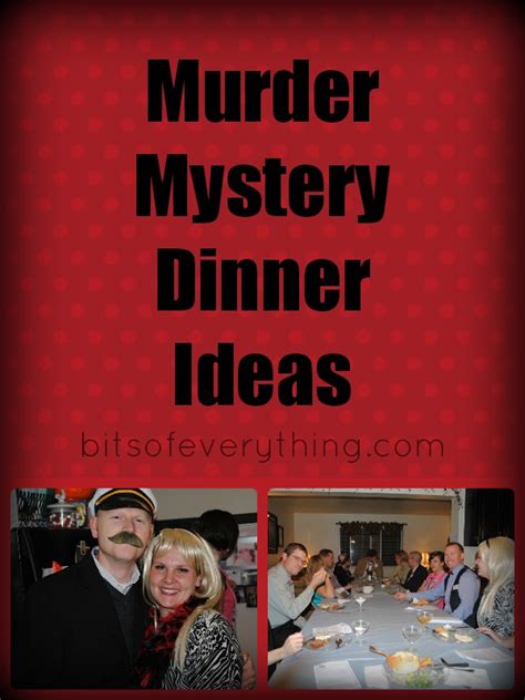 Host reads an introduction to the party. Murder Mystery Dinner | Bits of Everything