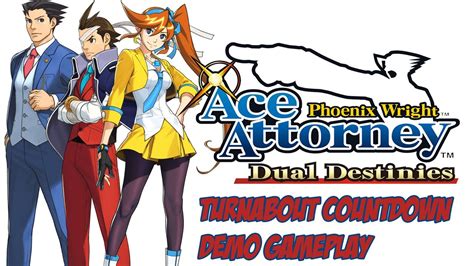 Phoenix Wright Ace Attorney Dual Destinies Demo Gameplay Youtube