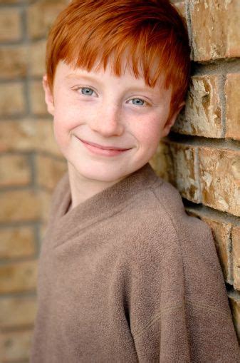 Headshot Of 11 Year Old Redheaded Boy Red Hair Freckles Beautiful