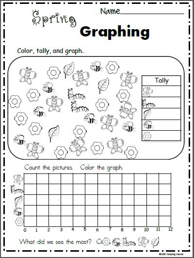 1st Grade Graphing Worksheets Worksheets For Kindergarten