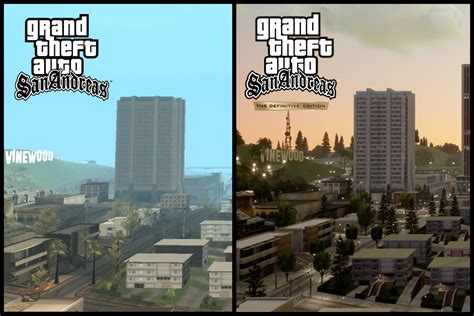 Gta Trilogy Definitive Edition Side By Sides Show Big Graphics Upgrade
