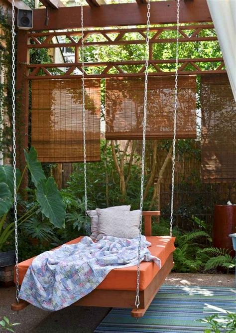 22 Creative Outdoor Swing Bed Designs For Relaxation