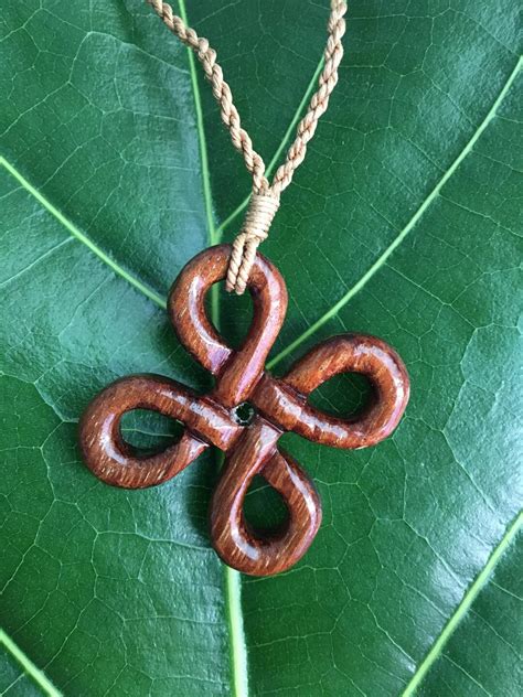 Hawaiian Symbol Of Peacemaking Mpatapo Polynesian Natural Koa Wood