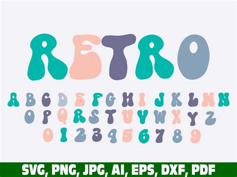 Retro Groovy Font Retro And Classic Font Vintage Font Etsy