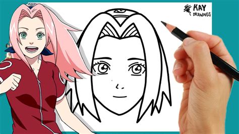 How To Draw Sakura Step By Step Easy Drawing Guide Youtube