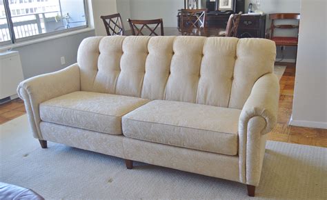 English Roll Arm Sofa With Button And Tuck Back English Roll Arm Sofa