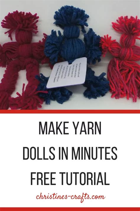 Yarn Doll Dammit Doll How To Make Christines Crafts Yarn Dolls
