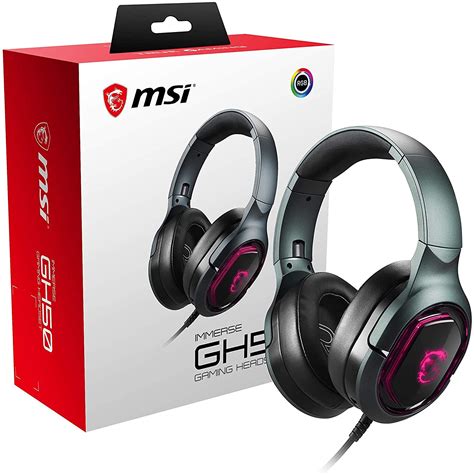 Msi Immerse Gh50 71 Virtual Surround Sound Rgb Gaming Headset Falcon