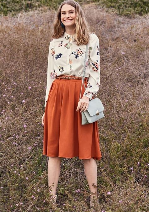 27 Basic Pieces Of Clothing Youll Wear Again And Again Orange Midi