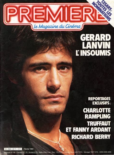 Le Plein De Super Gerard Lanvin Séance Photos Premiere 1983