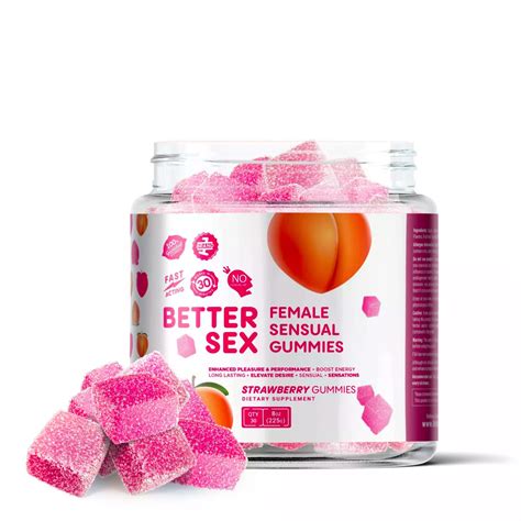 Better Sex Female Sensual Gummies Strawberry 20 Count Direct Delta