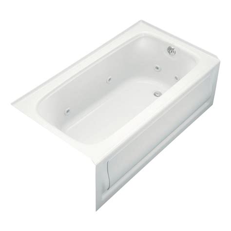Whirlpool jetted tubs get a spalike atmosphere in rewards with club o. KOHLER Villager 5 ft. Left-Hand Drain Cast Iron Bathtub in ...