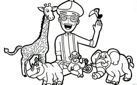 Interactive & printable online coloring pages. Free Printable Blippi Coloring Pages For Kids | WONDER DAY