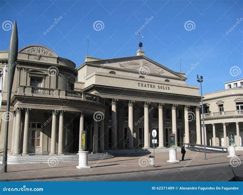 Montevideo Teatro Solis Uruguay Editorial Stock Image Image Of Flag