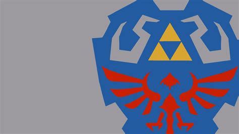 Legend Of Zelda Shield Artwork Triforce Hylian Shield Video Games