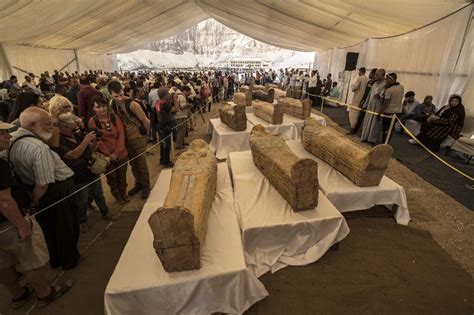 Egypt Unveils Trove Of Ancient Coffins Excavated In Luxor