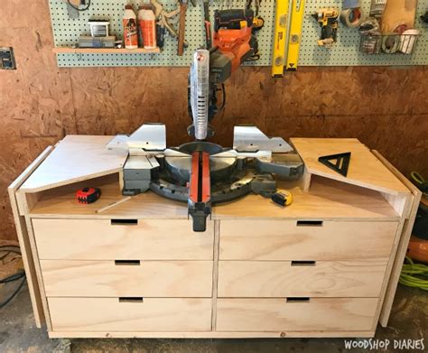 Diy Mobile Miter Saw Stand