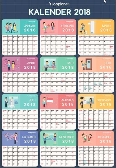 Kalender 2018 Indonesia Lengkap Dengan Hari Libur Dan Cuti Bersama