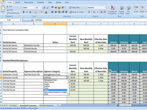 vrbo accounting excel worksheet excel template