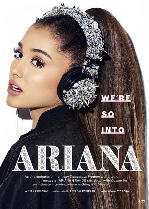 Ariana Grande Cosmopolitan Magazine April 2017 Cover Photoshoot