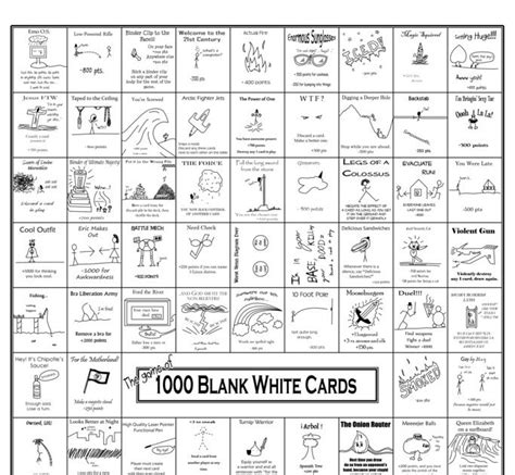 30 blank cards