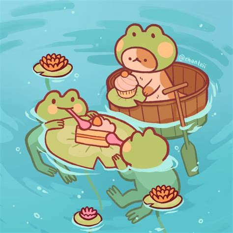 🎷🐈 On Twitter Cute Kawaii Drawings Frog Art Cute Art