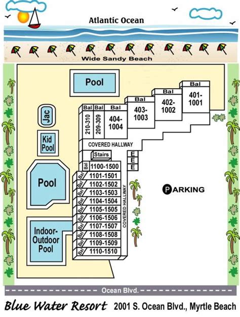 Bluewater Resort Myrtle Beach Oceanfront Condos Myrtle Beach