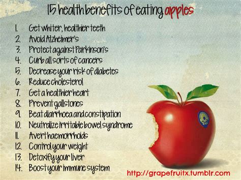 Try eating three meals per day (breakfast, lunch, and dinner), with two snacks in between. Fitness Stuff #312: 15 Health Benefits of Eating Apples