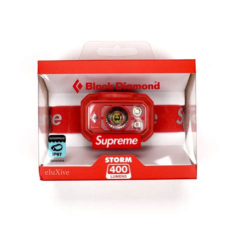 Supreme Supreme Black Diamond Red Box Logo Led Headlamp Ds Grailed