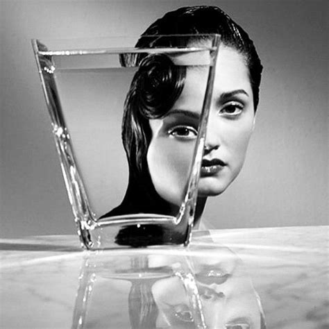 distorted bw glass water reflection photography abstract photography portrait photography