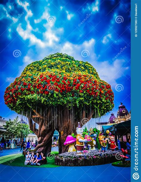 The global fair is situated nearest to the entrance of everland. Photo about Seoul, South Korea - May, 2017: A beautiful ...