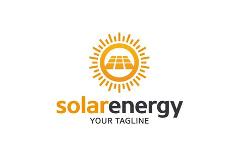 Solar Energy Logo Logo Templates Creative Market