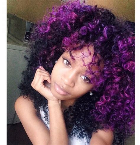 Purple Natural Hair