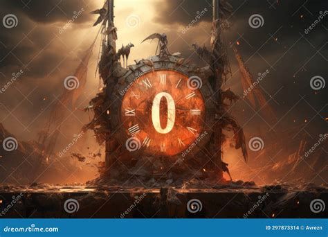 Timeless Symbolism Unfolds Countdown To Judgment Day Concept