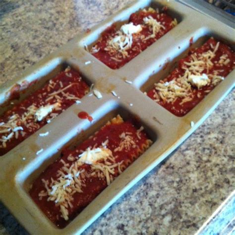 Fast Cooking Mini Lasagna Using My Pampered Chef Mini Loaf Pan