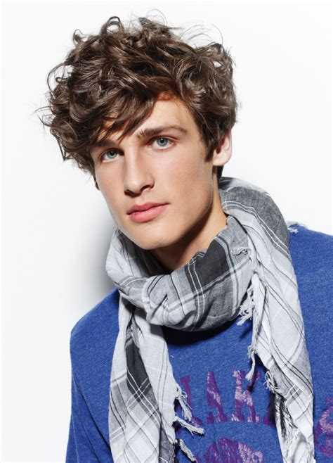 Preppy Styling For A Mens Haircut With Curls