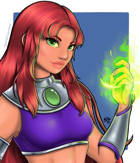 Artstation Starfire Teen Titans Brittany Arcila