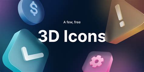Free 3d Icons For Figma